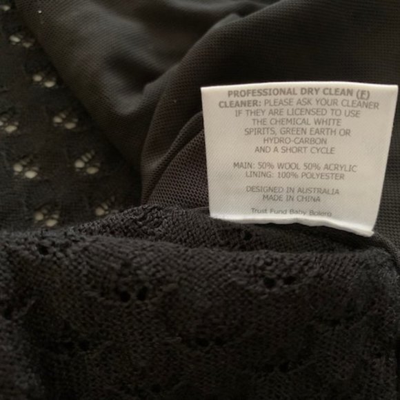 Alannah Hill Black Bolero Size 8 - Picture 4 of 4